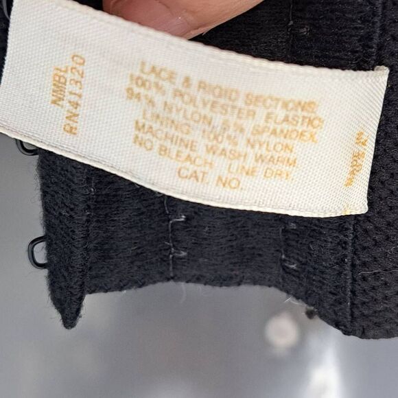 Victoria's Secret Vintage Gold Label Bustier Corset Bra in Black size 36 C - Picture 8 of 9